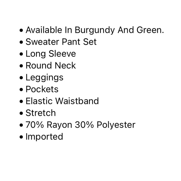 Fashion Nova Never Complaining Sweater Legging set - Picture 4 of 4